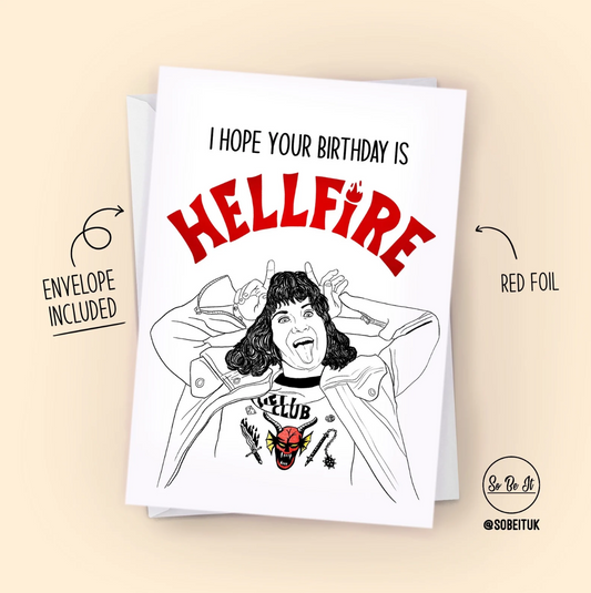 Stranger Things - Eddie - Hellfire Club - Birthday Card