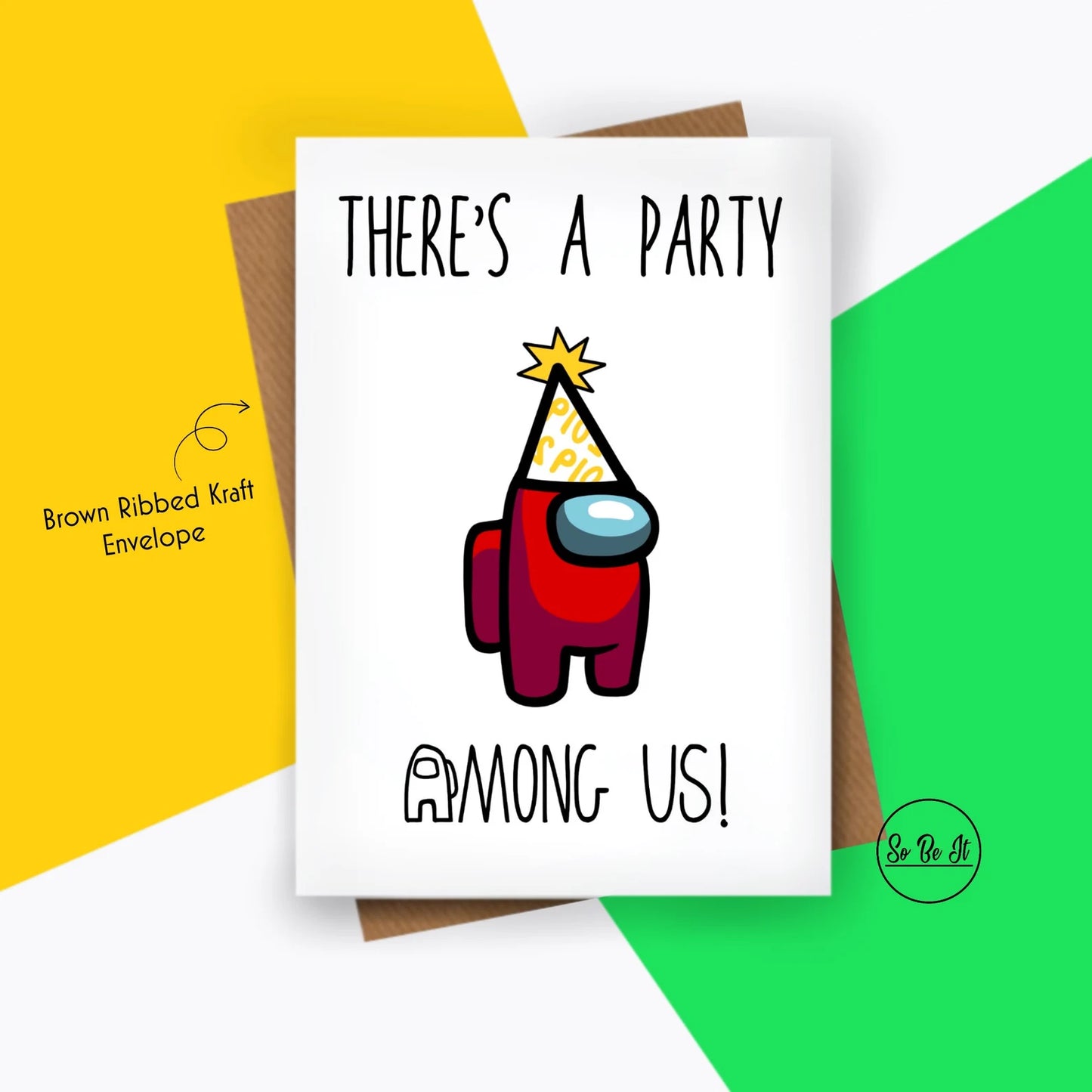 There's a party Among us! - Card