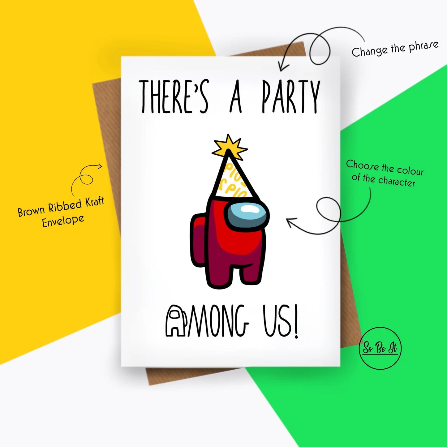 There's a party Among us! - Card