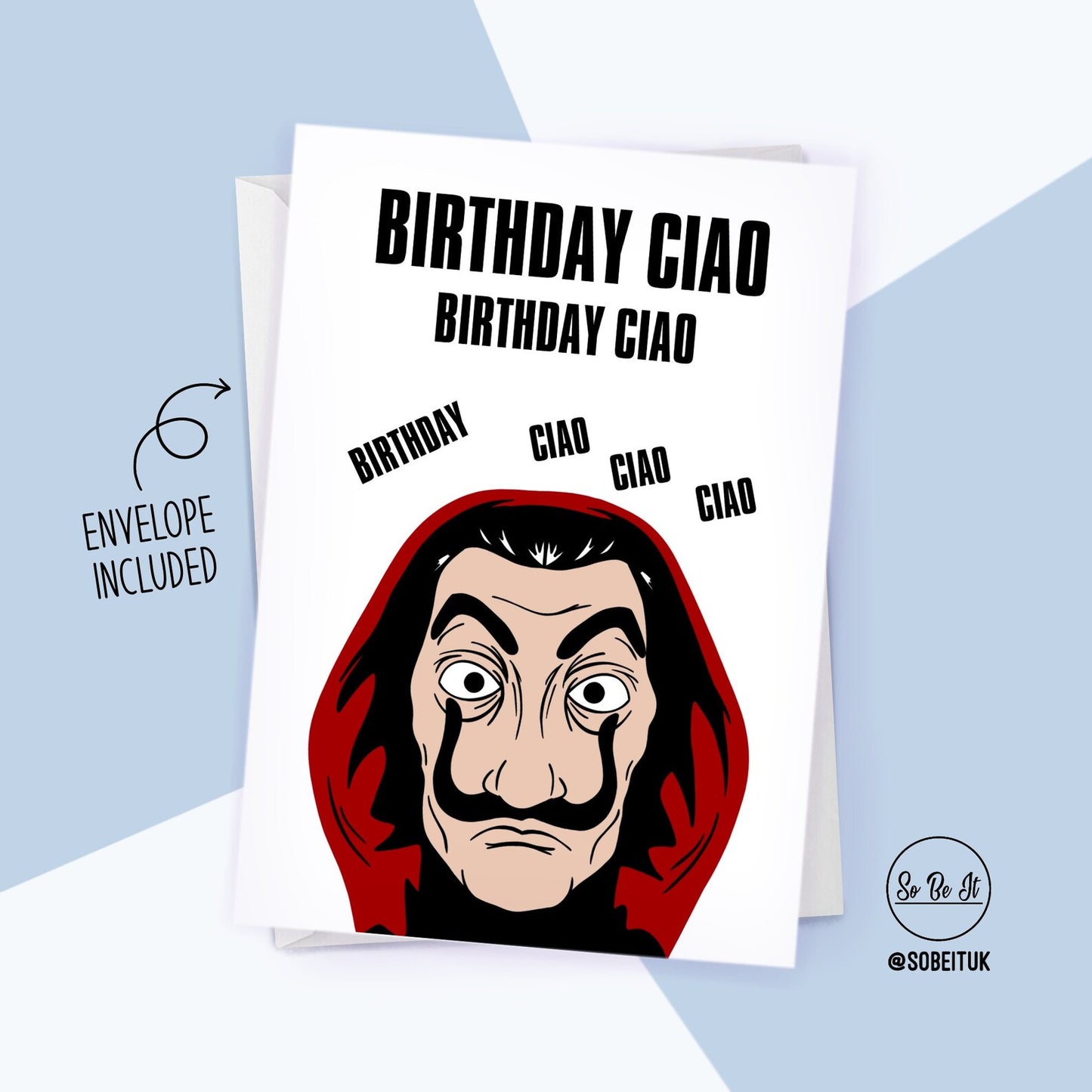 Money Heist - La casa de Papiel - Birthday Ciao - Card