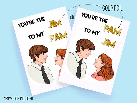 The office - Jim and Pam - Card