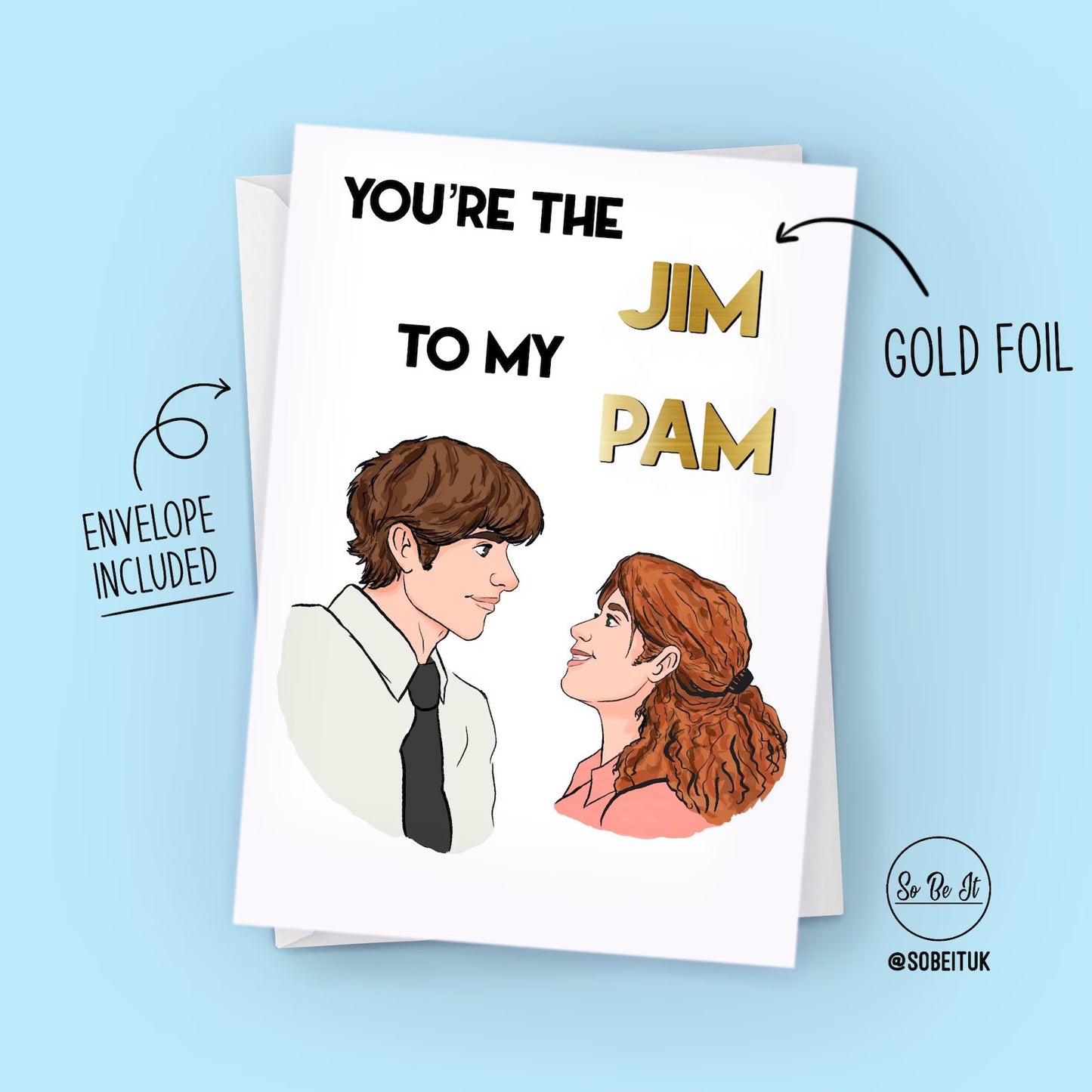 The office - Jim and Pam - Card