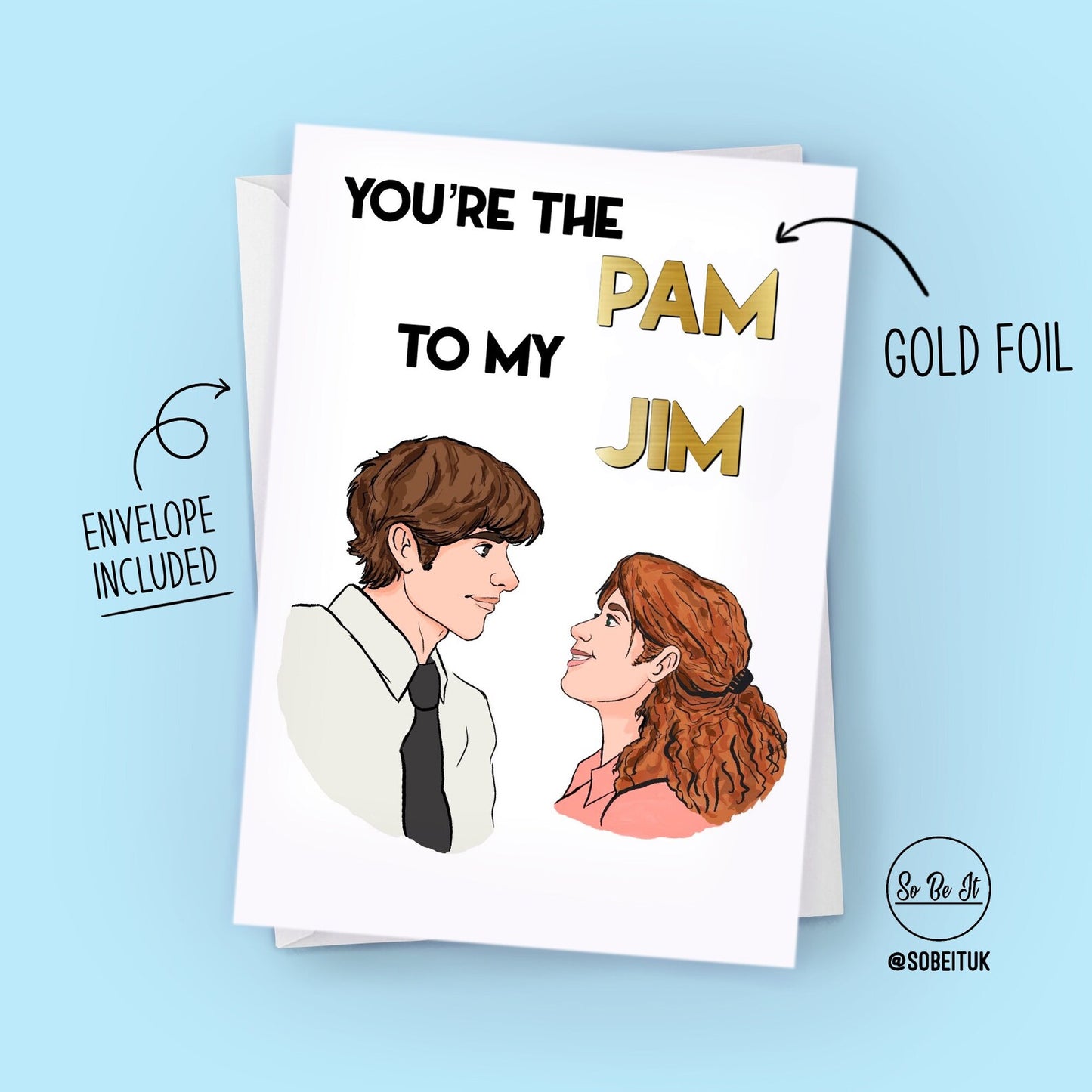 The office - Jim and Pam - Card