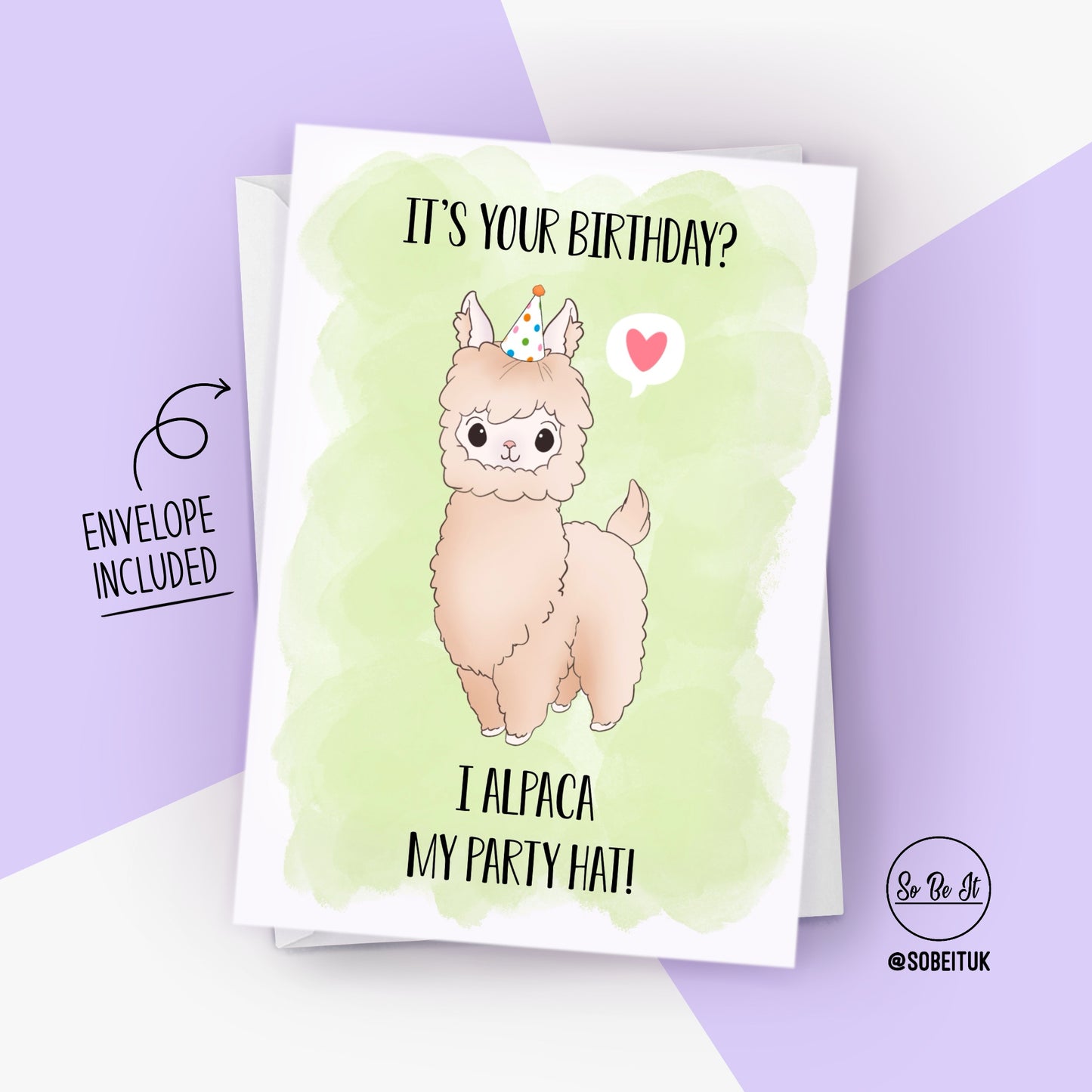 It's your bday? I ALPACA my party hat! - Birthday - Card