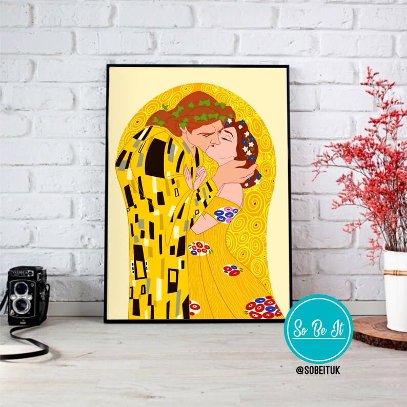 Beauty and the Beast Gustav Klimt - Print