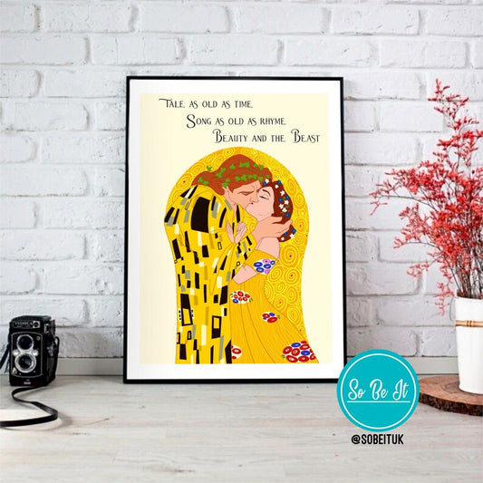 Beauty and the Beast Gustav Klimt - Print