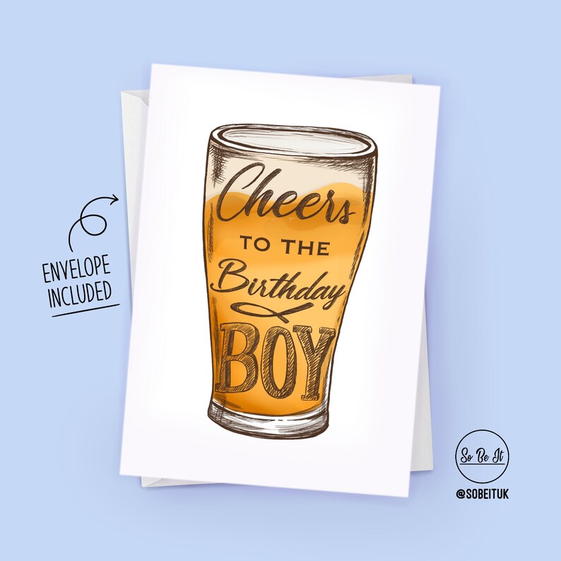 Cheers to the birthday boy card - Birthday - Card